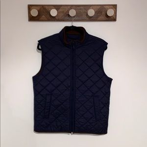 Untuckit Men’s Blue Quilted Vest Medium